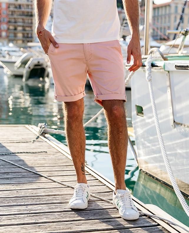 men's pink shorts