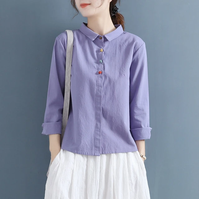 women linen shirt