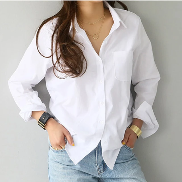 women white button down shirt