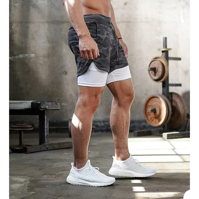 men's 2 in 1 shorts