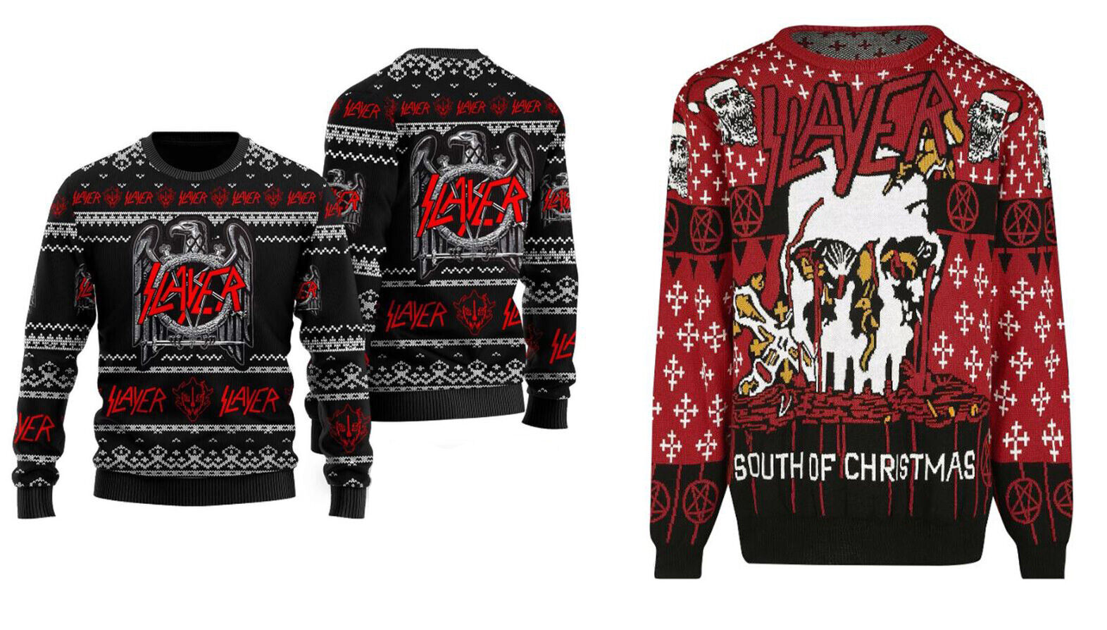 slayer ugly christmas sweaters