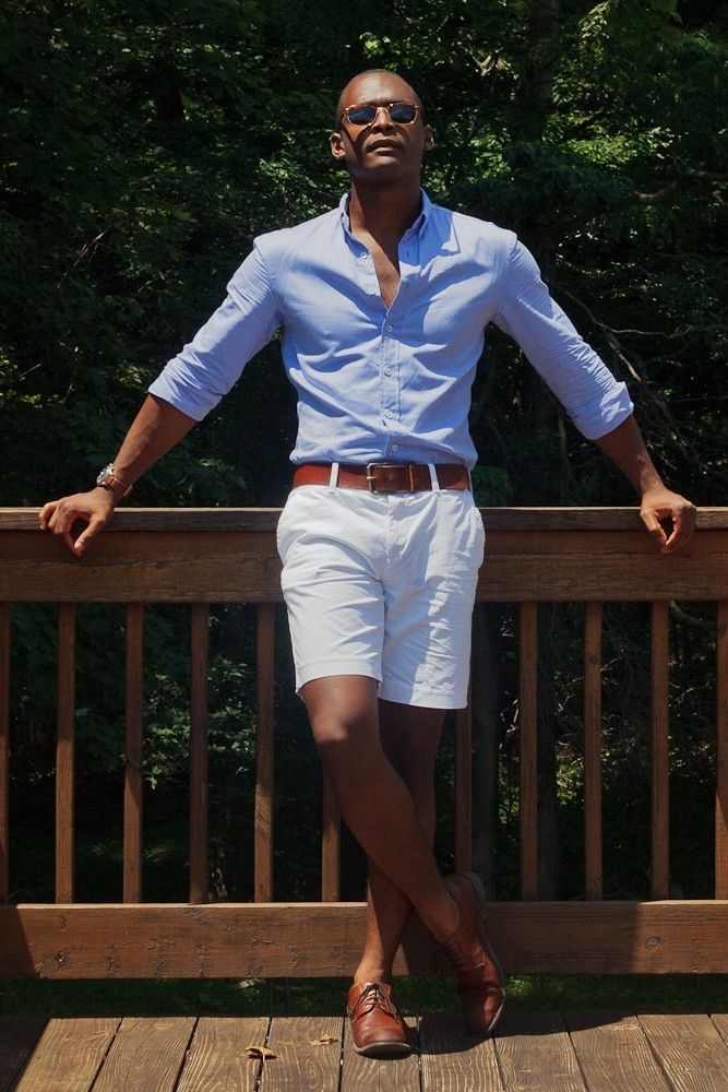 white shorts for men