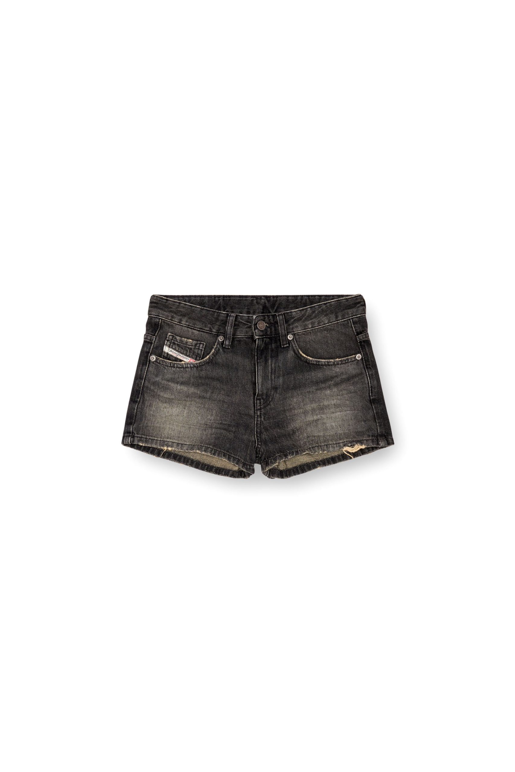 black denim shorts women