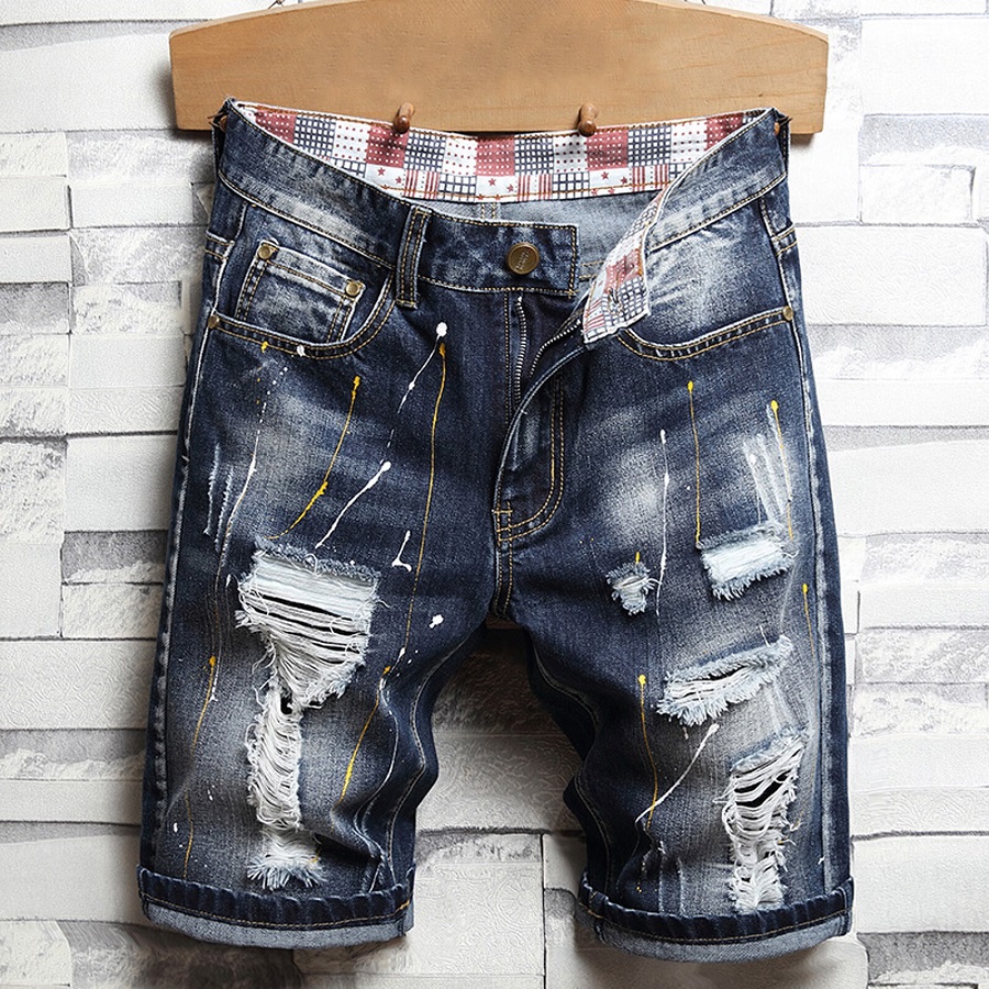 Plus size denim shorts