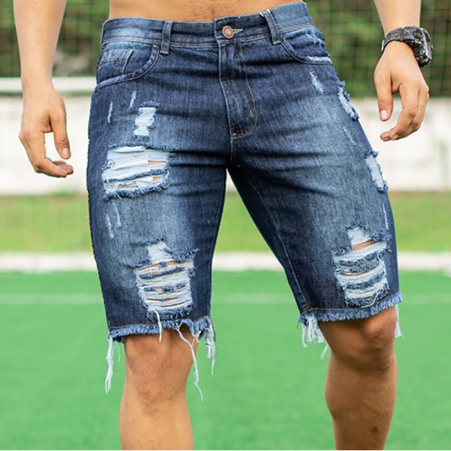 Plus size denim shorts