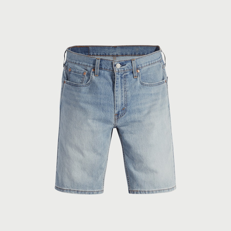 Mid Rise Denim Shorts