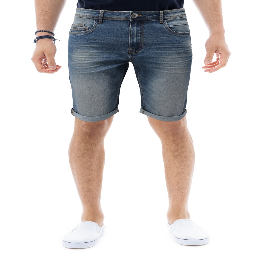 Stretchy Denim Shorts