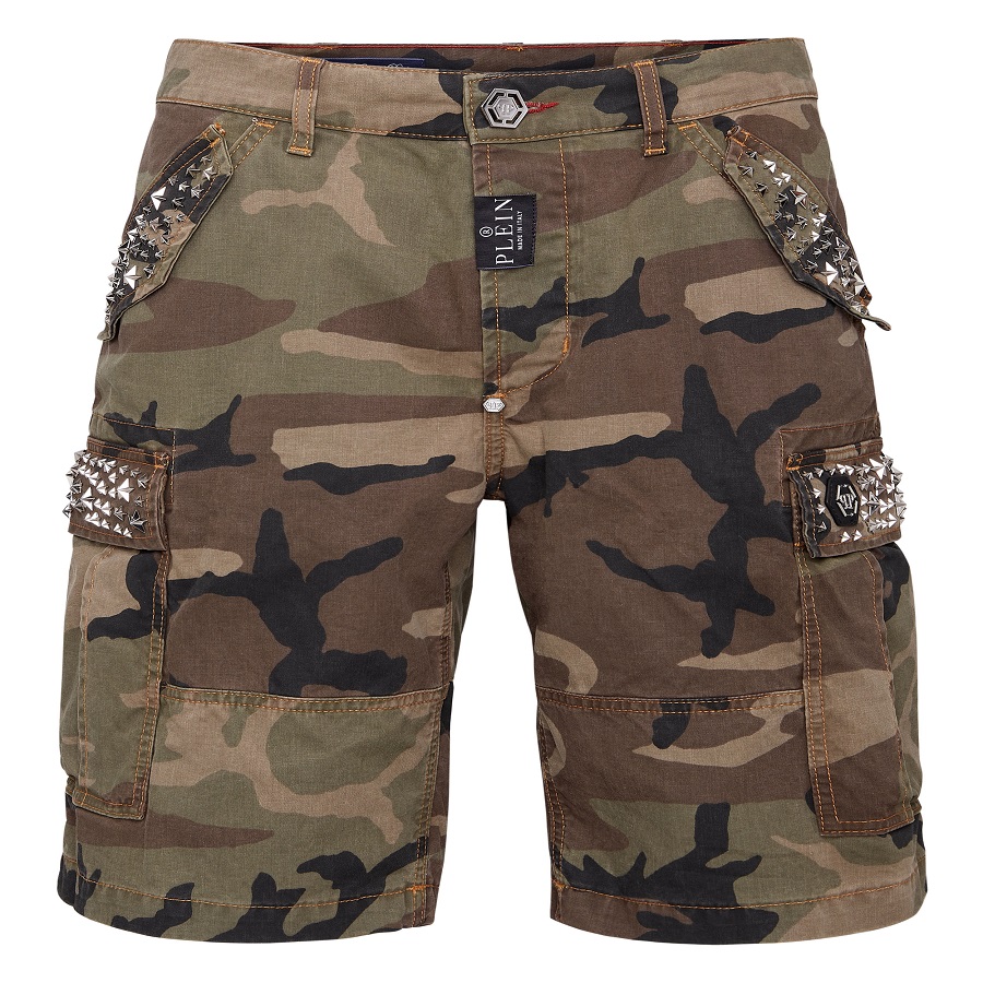 Denim Cargo Shorts