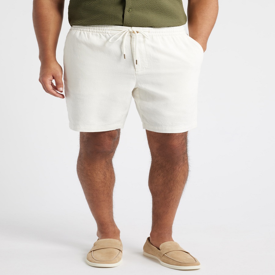 White Tailored Shorts