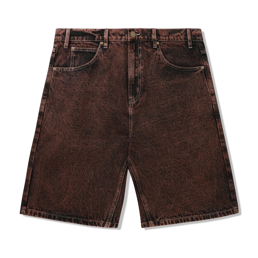 Brown Denim Shorts 