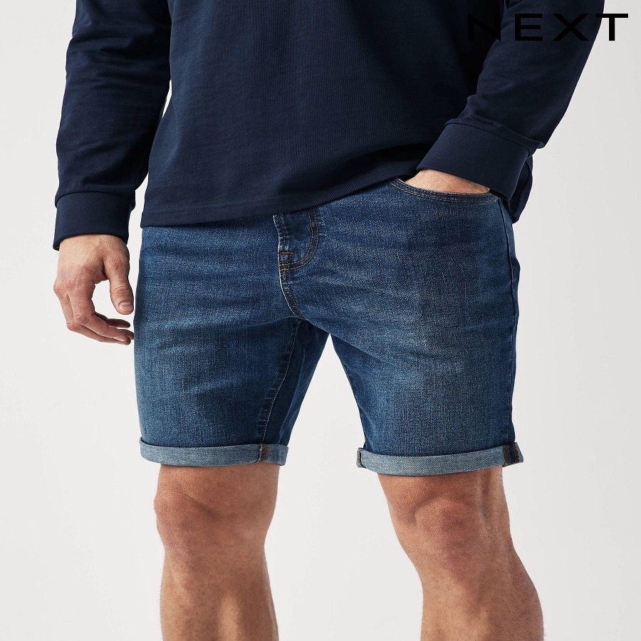 Long Denim Shorts