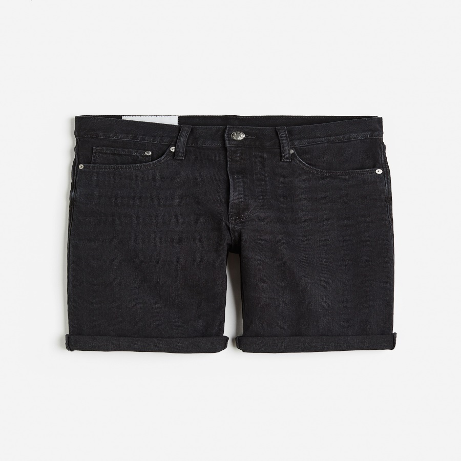 Black Denim Shorts Men