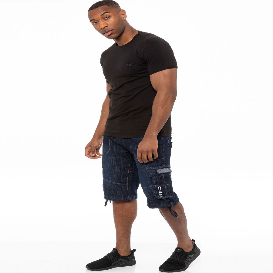 Black Denim Shorts Men