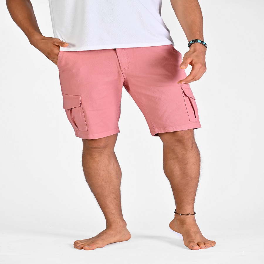 Pink Denim Shorts