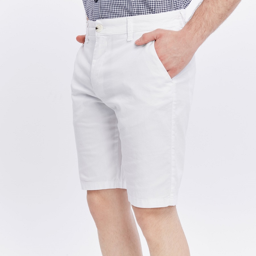 White Tailored Shorts